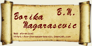 Borika Magarašević vizit kartica